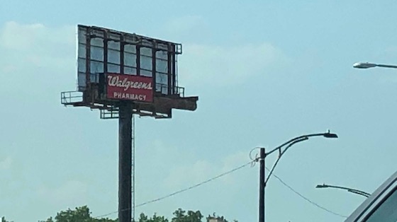walgreens billboard sign