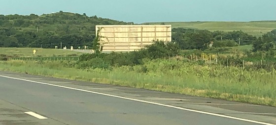 wooden billboard